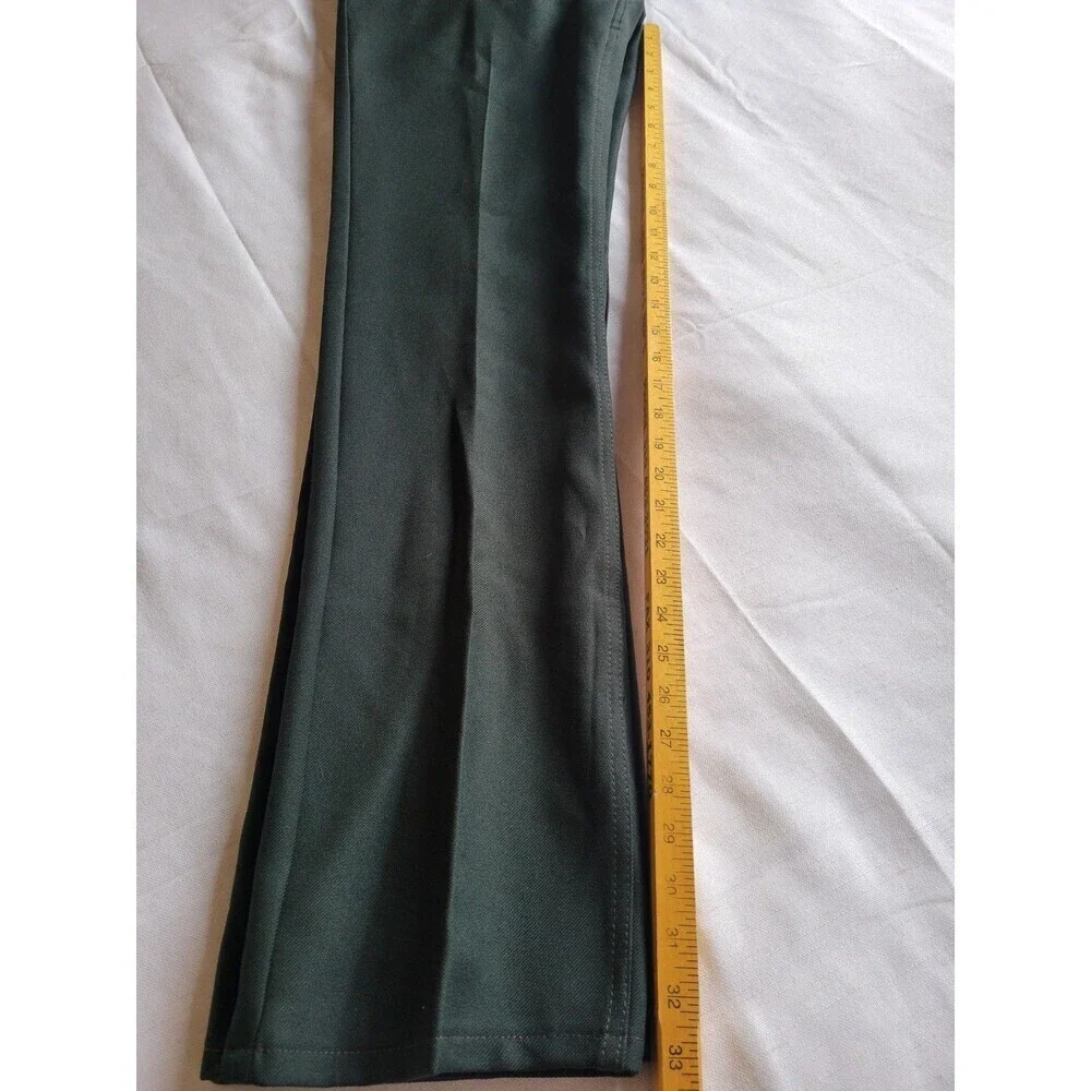 Vintage Wrangler Polyester Pants Mens 33x34 Green Bootcut 00082BT Western Flare